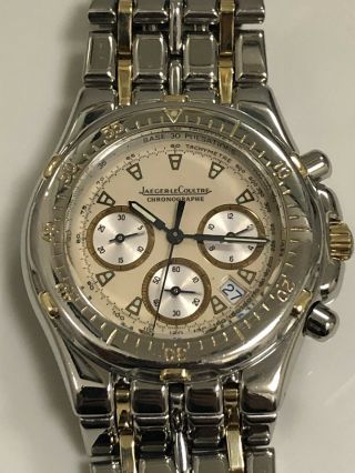 Jaeger Lecoultre Kryos 305.  5.  31 18k Two Tone Chronograph Date Quartz 36mm Watch