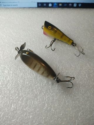 2 Vintage Jc Higgins Fishing Lures