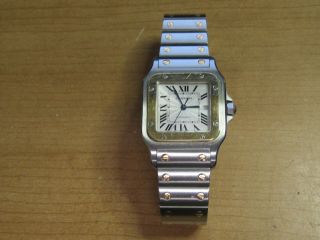 Cartier Santos Galbee 18k/stainless Steel Watch 2319