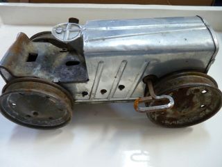 Vintage Antique Marx Tin Toy Tractor N.  Y.  200 - 5 - Ave Louis Marx & Co Wind Up