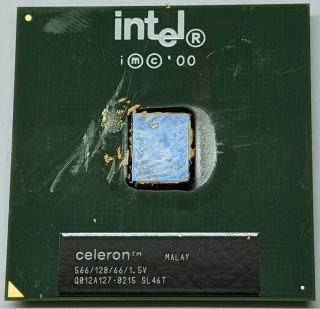 Intel Sl46t Celeron 566mhz/128/66 Socket 370 Vintage Cpu Processor