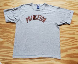 Vintage Champion T - Shirt X Large Princeton 90’s Heather Grey Spellout
