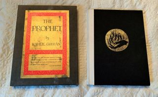 Kahlil Gibran The Prophet Vintage 1970’s Golden With Slipcase 1971 15th Edition