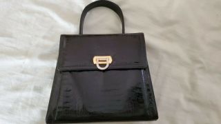Vintage Leather Handbag By Frenchy Of California;
