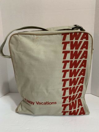 Vintage Twa Airlines Getaway Vacations Tote Bag