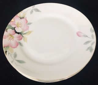 5 Vintage Japanese Noritake Azalea Fine China 6 - 1/2 " Bread And Butter Plates