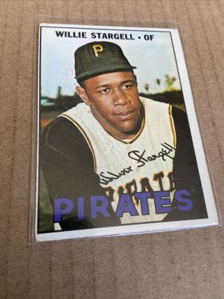 1967 Topps Willie Stargell Pittsburgh Pirates 140 Vintage Baseball (poor) (m)
