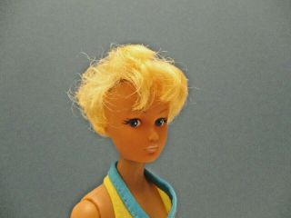Vintage 1960 Barbie Clone Hong Kong Blonde Bubble Cut Doll