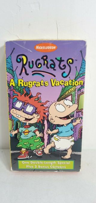 Nickelodeon Rugrats A Rugrats Vacation Vhs Vintage Cartoons Double Special Bonus