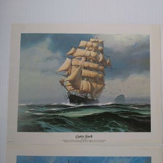 Thomas Hoyne Ship Prints Four Prints Curry Sark Boston Pilot Bonhomme USA Prints 2