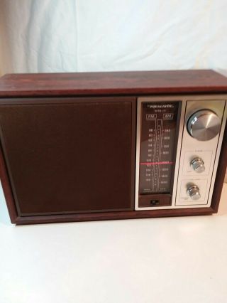 Vintage Radio Shack Realistic Mta - 11 Am/fm Radio Model No.  12 - 690a