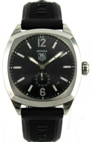 Tag Heuer Monza Wr2110.  Bt0714 Mens Automatic Black Rubber Bargain Priced Watch