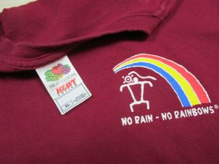 Vintage 1991 Kimo’s Hawaiian Rules T Shirt (xl) No Rain No Rainbows Hawaii Aloha