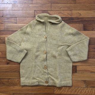 Vtg Mid Century Wool Cardigan Sweater Women 