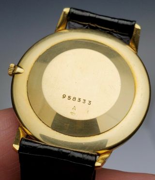 VINTAGE 1960 ' s JAEGER LECOULTRE 18K GOLD MENS WATCH ' THIN ' Ref.  2291 2