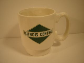 Vintage Illinois Central Railroad Train Coffee Mug Cup Main Line Of Mid - America