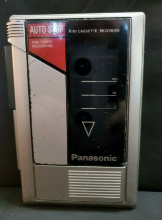 Vintage Panasonic Rq - 345 Portable Mini Cassette Recorder / Player