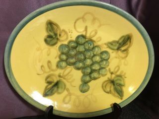Vintage John B.  Taylor Louisville,  Ky Ceramics Harvest Grape 12.  5 " Platter