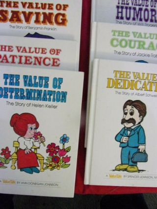 7 Vintage Child Value Tales Spencer Johnson M.  D Teaching Books See Photos