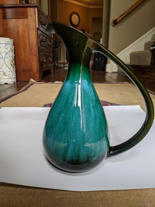 Vintage Blue Mountain Pottery Bmp Canada Large Pitcher Vase 12.  5 " S563