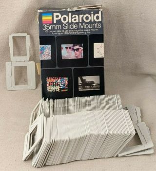 Vintage Polaroid Slide Mounts 35mm Snap - Together Open Box 85 Count