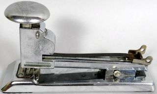 Vtg Pilot Stapler Ace Fastener No 402 Chrome 1940s To 1950s