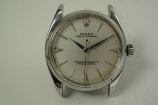 ROLEX 6565 OYSTER PERPETUAL STAINLESS STEEL DATES 1959 4