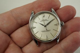 ROLEX 6565 OYSTER PERPETUAL STAINLESS STEEL DATES 1959 6