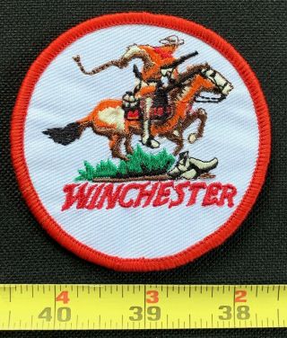 Vintage Embroidered " Winchester " Collectible Sew On Patch