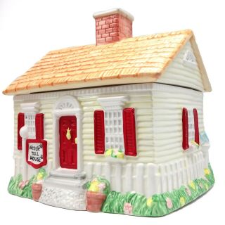 Vintage Cookie Jar Nestle Toll House Chocolate Chip Cottage Ceramic
