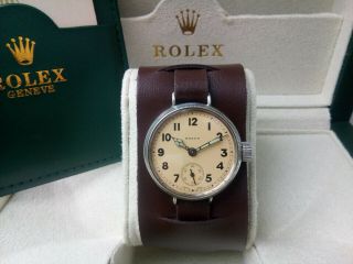 Rare Gents Wwi Rolex Trench Watch In And Comes Boxed