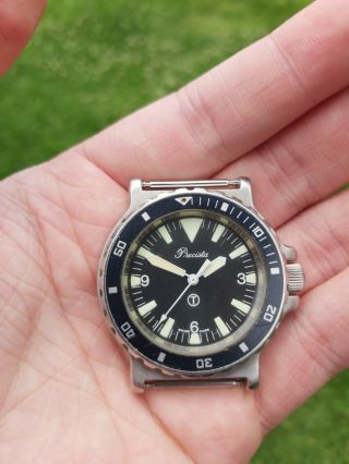 Precista British Army Royal Navy Divers Wristwatch C.  1988