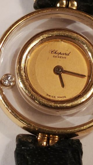 Chopard Happy Diamond Watch Floating Diamond 18k Gold 750 Womens. 5