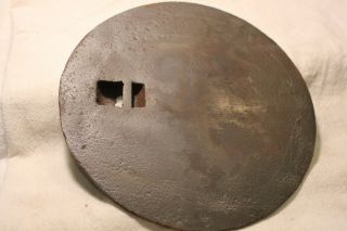 Vintage 8 Inch Cast Iron Wood Burning Stove Top Lid Cover Damage