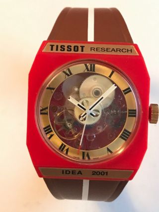 Vintage Tissot Research Idea 2001 Sytal Wind Up Watch On Strap Nos.