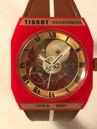 Vintage Tissot Research Idea 2001 Sytal Wind Up Watch On Strap NOS. 4