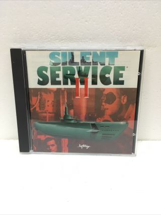 Silent Service Ii (pc,  1992) Cd - Rom Pc Vintage Computer Game Softkey