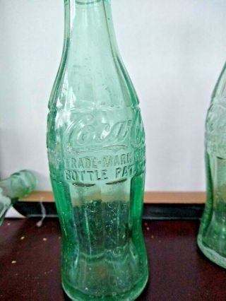 1949 Vintage Coca - Cola Hobble Skirt 6 Oz.  Bottle Green Glass St Joseph Mo Soda