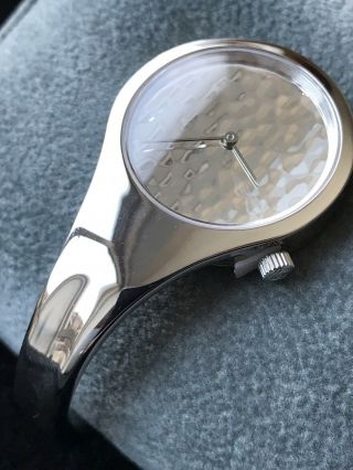 Georg Jensen Vivianna Ladies Swiss Watch With Hammered Silver Dial RRP £1695 3
