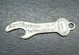 Vintage Sand Springs Extra Dry Ginger Ale Bottle Opener Williamstown Ma