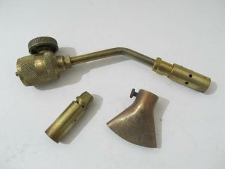 Vintage Brass Bernz - O - Matic Propane Torch Nozzle Head Tip Burner Bernzomatic