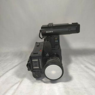 Vintage 1980s Black SONY CCD - V8AF 8mm Video Recorder Camcorder Partially 3