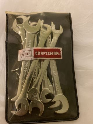 Vintage Craftsman 8 Piece Open End Ignition Wrench Set 9 - 4306,  - Tuff Usa