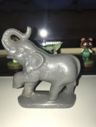 Chicago Brookfield Zoo Vintage Mold A Rama Wax Figure Animal Gray Grey Elephant