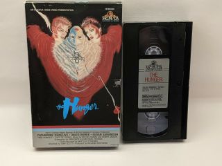 The Hunger Vhs Big Box 1983 Rare Vintage Cult Mgm Home David Bowie