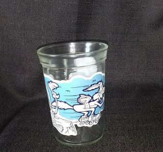 Welchs Looney Tunes Road Runner Wile E Coyote Collector Glass Series 8 Cup Vtg