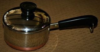 Vintage Revere Ware Copper Clad 3/4 Qt Quart Sauce Pan With Lid Clinton,  Il Usa