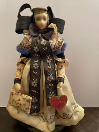Estate Sale: Vintage Buckeburg German Folk Costume Doll With Headdress