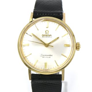 Vintage Omega Seamaster Deville Ll6590 - 1 Automatic Wristwatch 14k Gold C1967