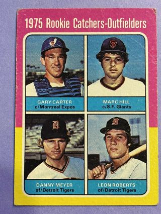 1975 Topps Baseball Gary Carter Montreal Expos Rookie Card 620 Rc Vintage